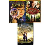 Kids Triple Fantasy Movie Pack Princess Bride/Lemony Snicket's Series of Unfortunate Events & Matilda Classic Family DVD 3 Feature Films