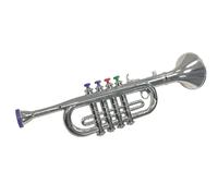 Kids Trumpet | Children's Preschool Music Inspire Toys, Lightweight Simulation Props Instruments With Four-Tone Horn For Kids Use, Handy Piece For Daily Play And Simple Durable Style