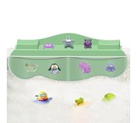 Kids Tub Splash Guard, Kids Bath Tub Shelf, Toys Bathtub Organizer, 4 bolsas de malla organizador, Bath Toy Storage Shelf, 4 bolsas de malla, Bathtub Play Shelf Area for Bath Toys, Tub Shelf