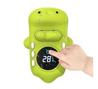 Kids Tub Temperature Gauge - Crocodile Water-Spraying Floating Toy, LED Digital Display Thermometer, Safe ABS Material For Bath | For Nursery Home Pool Spa