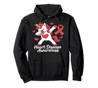 Kids Unicorn Heart Disease Awareness Support Gifts Heart CHD Sudadera con Capucha