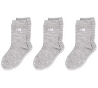 Kids Unisex Helly Hansen K Wool Sock Basic 3Pk, Gris Melange, 32-35