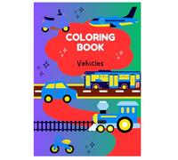 Kids Vehicle Colouring Book