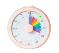 Kids Visual Timer - Herramienta multifunción Rainbow Study Schedule de 3,74 pulgadas | Silent Countdown Time Management Clock for Home, Work, Meetings, Office, Classrooms, and Study