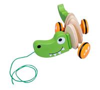Kids Walking Pull Toy - 29x12x10cm Cute Animal Design For Early Learning And Walking Practice, Wooden Or Pull Along Toy With String, Educational For And, Promotes Moto
