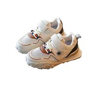 Kids Walking Trainers Girls Easy Fasten Mesh Sports Running Trainers Teen Girl School Sneakers Breathable Soft Non-Slip Thick Chunky Sole Tennis Shoes for Little/Big Kids