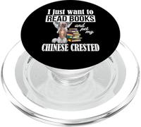 Kids Want To Read Books & Pet Chinese Crested Lover PopSockets PopGrip para MagSafe