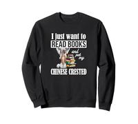 Kids Want To Read Books & Pet Chinese Crested Lover Sudadera