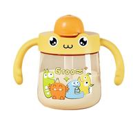 Kids Water Bottle - Child Drink Container, Student Beverage Cup, Cute Printed Sipper with Handle Grip | Reusable pp Hydration Flask, Lightweight Leakproof Drinking Bottle for School Travel