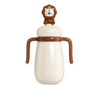 Kids Water Bottle, Kids Insulated Bottle, 300 ml Leak-Proof Water and Milk Bottle with Small Drinking Spout, Fashionable and Practical, Stainless Steel, 8.39x3.86x3.03 Inches for Kids Over 7 Months