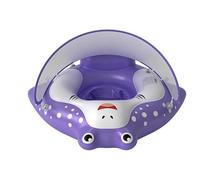 Kids Water Float - PVC 70x57cm Sun Canopy Pool Float | Swimming Training Ring with Sun Protection | For 6-36 Months Beginners Boys Girls Backyard School Pool Use