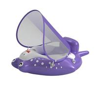 Kids Water Float - PVC 70x57cm Sun Canopy Pool Float | Swimming Training Ring with Sun Protection | For 6-36 Months Beginners Boys Girls Backyard Pool School Use