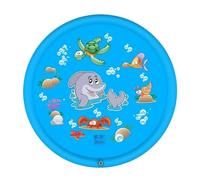 Kids Water Pad, Cartoon Water Mats, Interactive Sprinkler Play Pads, Non-Slip Splash Mat, Fun Outdoor Toy for Lawn Patio Beach Park Birthday Summer Party Activities, PVC