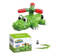 Kids Water Sprinkler Game, Cartoon Crocodile Rocket Launcher Toy, Outdoor Splash Water Play Set with Easy Inflate Design, Sturdy PVC Sprinkler Toy, Fun Garden Activity, Children Pool Beach Use