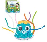 Kids Water Sprinkler, Octopus Sprinkler, Colorful Swinging Tubes Lightweight Easy Setup Compact Fun Activity, Water Play Toy for Boys Girls Pool Lawn Outdoor Garden, 5.91x5.91x6.3Inches, Blue, Purple