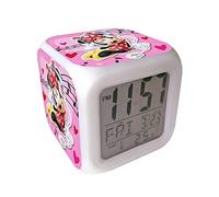 Kids-WD22004 Reloj Digital con Alarma Minnie, Multicolor, 8cm X 8cm X 8cm (3.1" x 3.1" x 3.1") Inch (WD22004)