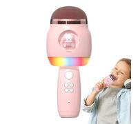 Kids Wireless Microphone - Dibujos animados LED Lights Karaoke, Portable Singing Toy, Home Outdoor Fun | Children Party Family Travel Birthday Christmas Entertainment Supplies