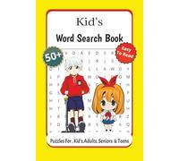 Kids Word Search Puzzle Book: 50+ Fun and Educational Word Puzzles for Children Ages 6-10 | Boost Vocabulary, Spelling, and Problem-Solving Skills