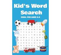 Kid's Word Search Puzzle Book: Word Searches with Easy to Read Print | Ideal for Ages 6-8 | 50+ Puzzles | 110 Pages
