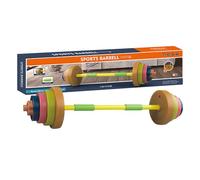 Kids Workout Barbell, Adjustable Weight Lifting Toy, Outdoor Exercise Equipment, TrainingBar, Physical Fitness Sports Toy Set for Strength Practice & Activity Play