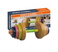 Kids Workout Barbell, Adjustable Weight Lifting Toy, Outdoor Exercise Equipment, TrainingBar, Physical Fitness Sports Toy Set for Strength Practice & Activity Play