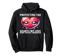 Kids Youth Heart Disease Awareness Support Gifts Heart CHD Sudadera con Capucha
