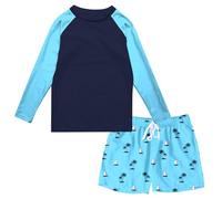 Kids4ever Traje de Baño de Dos Piezas Niños Protección UV Secado Rápido Bañadores Impresión 3D Set de Baño Verano 1-12 Años