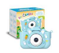 KidsCamera Bibi el Conejo 2K - Cámara fotográfica para niños a partir de 3 años con tarjeta de memoria de 4 GB incluida, fotos, vídeos, juegos y filtros - Primera cámara digital regalo cumpleaños niña