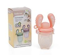 KidsMe Baby Food - Chupete de silicona para bebés de 6 a 24 meses, sin BPA, color rojo M