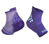 KidSole RX - Calcetines deportivos de gel para niños con sensibilidad al talón de enfermedades severas y dolor general de pie y talón, Púrpura, Toddler 11-2