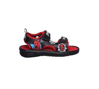 Kidsville Marvel Comics - Sandalias de Spiderman para niños, antideslizantes, cómodas, con cierre de doble correa ajustable, flexibles y ligeras, Negro , 32 EU