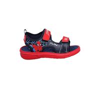 Kidsville Marvel Comics - Sandalias de Spiderman para niños, antideslizantes, cómodas, con cierre de doble correa ajustable, flexibles y ligeras, azul marino, 37 EU