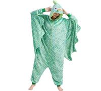 Kidukso Pijamas de pavo real para adultos, ropa de dormir de pavo real, multicolor, pijamas de plumas de pájaro, Navidad, carnaval, Halloween, disfraz, verde, verde, S