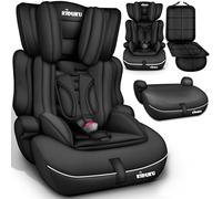KIDUKU® Silla de coche bebé 76-150 cm, crece con el niño, Silla coche para niños 15 meses - 12 años, 9-36 kg, Grupo 1/2/3 (Noir)