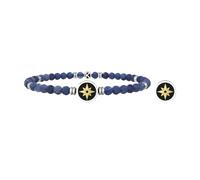 Kidult men's bracelet wind rose with agate 732238 316L steel Symbols