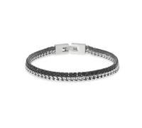 KIDULT - Pulsera hombre - Pulsera con cadena franco y cadena de cristales - 831118