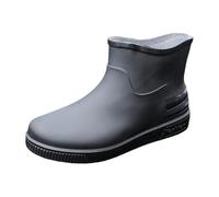 Kiduoua Botas De Lluvia Para Mujer Barato Botas De Lluvia Medianas para Exteriores Resistentes al Viento Acolchados de Algodón Botas de Agua Mujer Altas -1