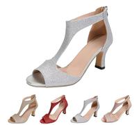 Kiduoua Sandalias Mujer Verano Tacon Elegante Mujer, Zapatos Open Toe Con Punta Abierta CuñA Lavable Caminar Sandalias Retro Playa CóModas Y Transpirables Walking Sexy Club Elegant Fish Mouth Sandals