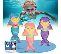 KIDVERSE Juegos submarinos para niños - Juguetes acuáticos probados - Juego Submarino de Neopreno Niños - Coloridos Juegos para la Piscina para Aprender a bucear