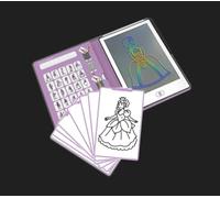 KIDYDRAW-Mini - Tableta de dibujo 30 princesas