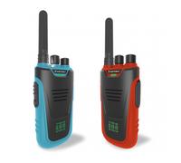 Kidytalk Walkie-talkie recargable - Comunicación infantil a larga distancia - KIDYWOLF - Alcance de hasta 6 km desde 3 años Azul - Rojo