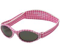 Kidz Banz APG Adventure - Gafas de sol infantiles con cinta de sujeción, diseño de cuadros rosas