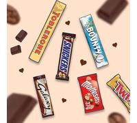 Kidzbuzz - Cesta de regalo para chocolate, 42 barras de chocolate de tamaño completo, cesta de regalo perfecta para todas las ocasiones, puede que tu día sea tan dulce como el chocolate derritiéndose