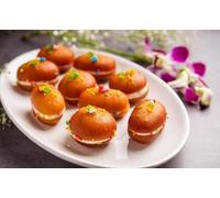 Kidzbuzz Festival Special Premium (Sweet Gulab Jamun Sandwich 600g) Deliciosos dulces tradicionales indios para endulzar tu celebración, el mejor regalo para todas las ocasiones matrimonio, Diwali,