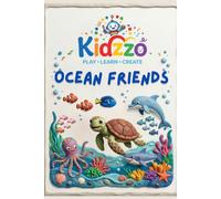 Kidzzo Ocean Friends Coloring Book: with 3 formats of colouring (Kidzzo coloring books)