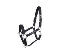Kieffer Cabestro de Nylon Underlaid - Satén Brillo, Negro - Sangre Templada