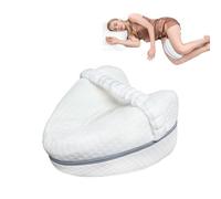 KIENG Almohada de rodilla para dormir de lado, almohada de piernas, almohada de espuma viscoelástica con soporte extraíble, alivio del dolor para las articulaciones de la cadera y la ciática de la