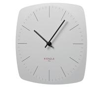 Kienzle DCF Reloj de Pared Moderno Sin Marco - Ajuste automático de la hora, Movimiento Silencioso, Reloj de Pared para Salón y Oficina, Blanco, 246 x 246 mm