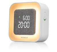 Kienzle Despertador de luz luz LED simulación del Amanecer, luz Ambiental Regulable, función de luz Nocturna, Brillo automático de Pantalla, Blanco