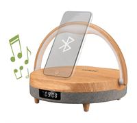 Kienzle despertador led con altavoz bluetooth 5.0 y carga de 10 w